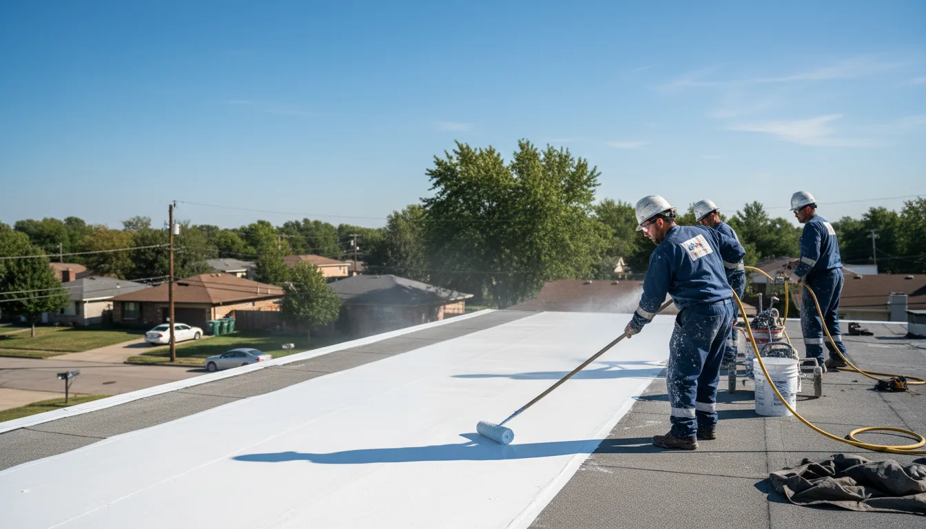 Commercial roof coating in Centralia, IL near me